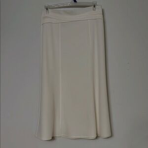 NYC Cream A-Line Midi Skirt Casual